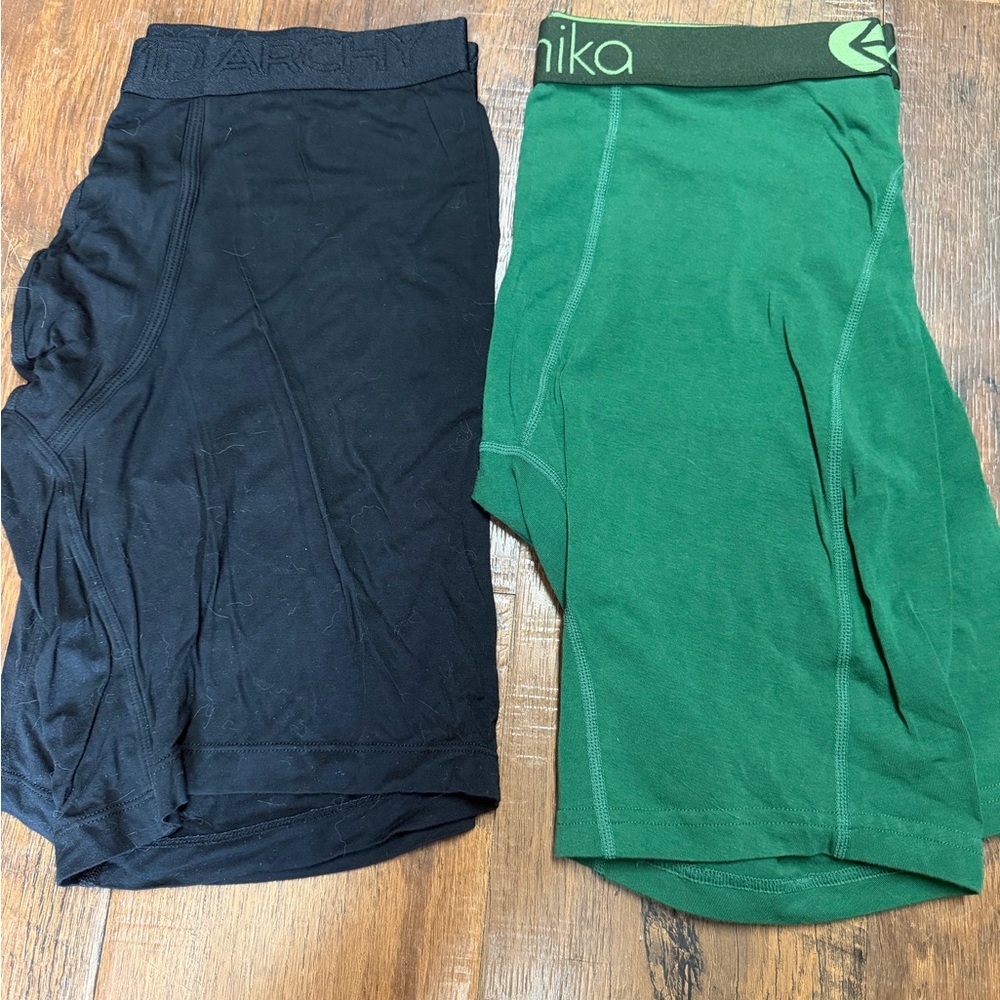 David Archy and Ethika long leg boxerbriefs. Size medium